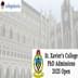 St. Xavier’s College PhD Admissions 2025 Open; Apply Before March 4